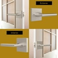 thumbnail image 3 of Mega Handles | Prime Privacy Door Lever | Satin Nickel, 3 of 7