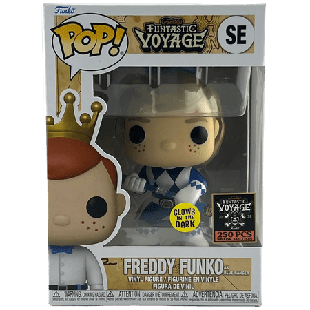 Sale Le 250 - Freddy Funko As Blue Ranger (Glow In The Dark)