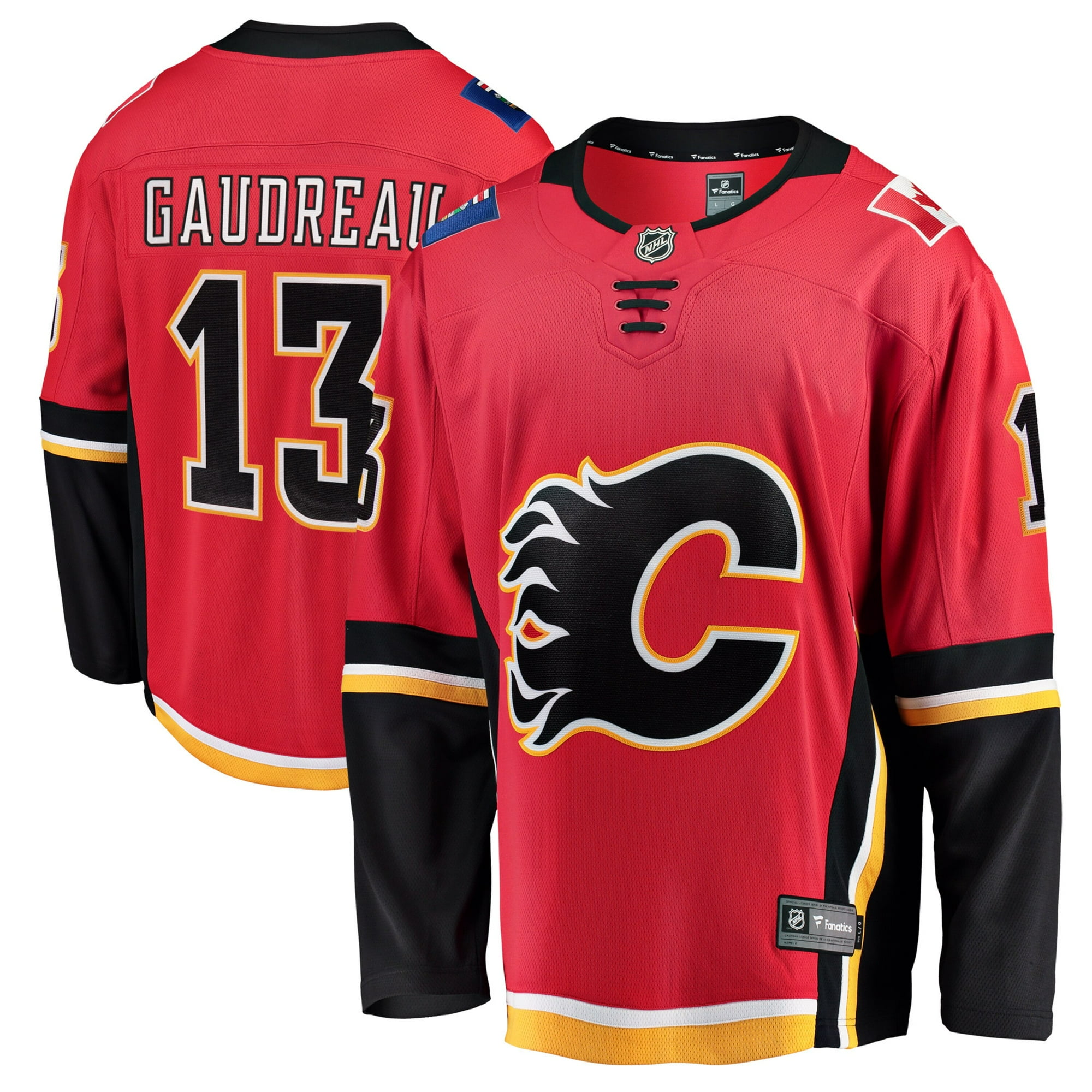Johnny Gaudreau Calgary Flames NHL Fanatics Breakaway Home Jersey Walmart