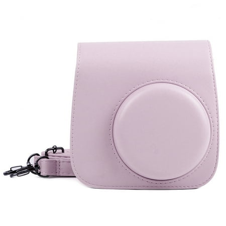 - PU Shoulder Protective Case for Fujifilm Instax Mini 8 Mini 8+ Mini 9 Instant Camera - Premium Vegan Leather Bag Cover with Removable Strap