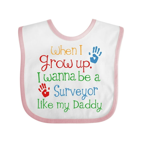 Inktastic Surveyor Like Daddy Boys or Girls Baby Bib