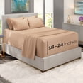 thumbnail image 2 of Juego de sábanas Hearth & Harbor Luxury Soft Split King Taupe, 2 of 8
