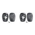 thumbnail image 2 of relayinert Car Key Shell Vehicle 2 Buttons Case Portable Automobile Modification Repair Upgrade Replacement for Clio/ for Modus/Kangoo 2Set, 2 of 5