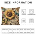 thumbnail image 5 of COMIO  Sunflower Decorative Throw Pillow Covers Cushion Case, Vintage Sunflowers Butterflies Farmhouse Pillowcase Cozy Pillow Cover for Couch Sofa Bed Garden Chair Car White, 5 of 5