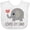 AA-White, variant on Inktastic Grandchild Loved by Oma Boys or Girls Baby Bib