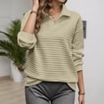 thumbnail image 2 of Yuhangmm Women's Sweatshirts Letter Print Hoodies Long Sleeved Hoodie Cozy Warm Lining for Everyday Comfort Khaki M, 2 of 6