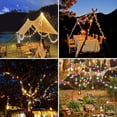 thumbnail image 2 of 2 Pack Outdoor Lights,Total 60 FT 120 LED Patio Lights Battery Operated Lights,Fairy Lights with 8 Modes for Patio Bedroom Backyard Party Christmas Outdoor Decor (Multicolor), 2 of 7