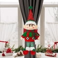 thumbnail image 4 of Dserfhy Christmas Cartoon Doll Curtain Buckle Plush Elf Boy/Girl Curtain Tieback Hold Back Fastener for Xmas Holiday Home Window Decoration, 4 of 7