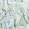 thumbnail image 6 of Chezmoi Collection 3-Piece Lodge Geometric Sheet Set Twin Size, Green Purple Striped Printed Brushed Microfiber Lightweight Breathable Deep Pocket Bed Sheets, 6 of 9