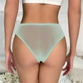thumbnail image 4 of HOMBOM Cheeky Panties for Women Pack Sexy Lace Green Breathable Breathable Underwear for Women S, 4 of 8