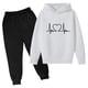 thumbnail image 1 of Odeerbi 3-14 Años Niños Niñas San Valentín Conjuntos Amor Impreso Sudaderas Capuchas Pantalones Niños Manga Larga Sudaderas Con Capucha, 1 of 3