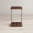 thumbnail image 2 of Jofran Global Archive Distressed Acacia and Stainless Steel "C" Table, 2 of 7