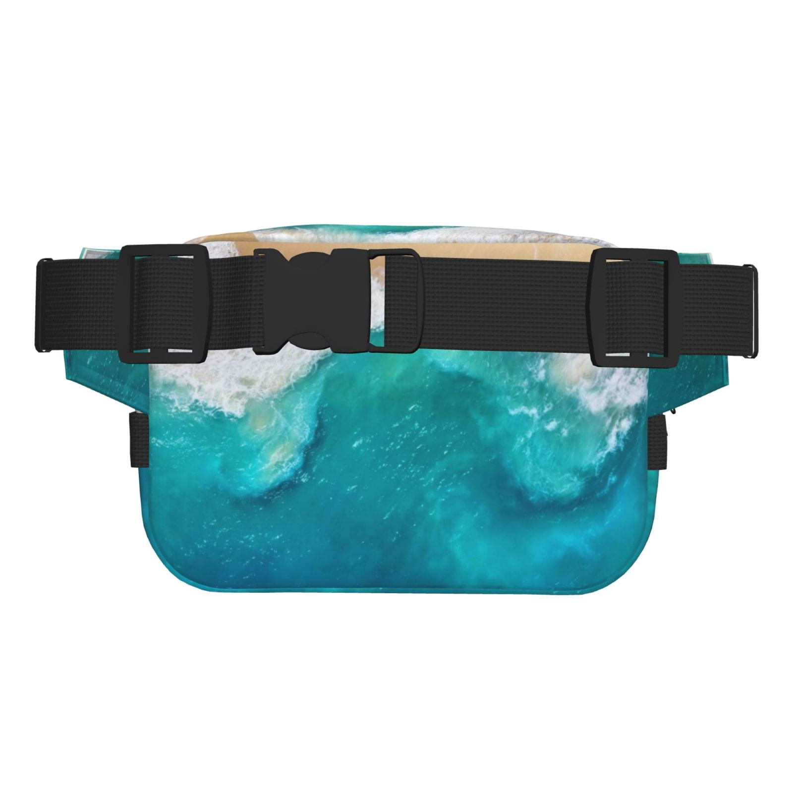 Hirioo Beach for Double Layer Waist Bag Adjustable Fanny Pack For Travel Running Hiking