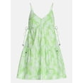 thumbnail image 5 of Free Assembly Women's Tiered Sleeveless Cotton Mini Dress with Side Ties, Sizes XS-XXL, 5 of 5