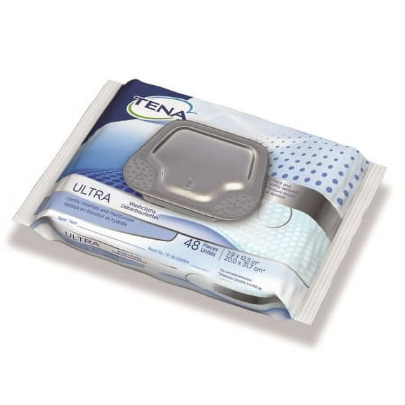 Tena Ultra Soft Bath Wipe 48 Count