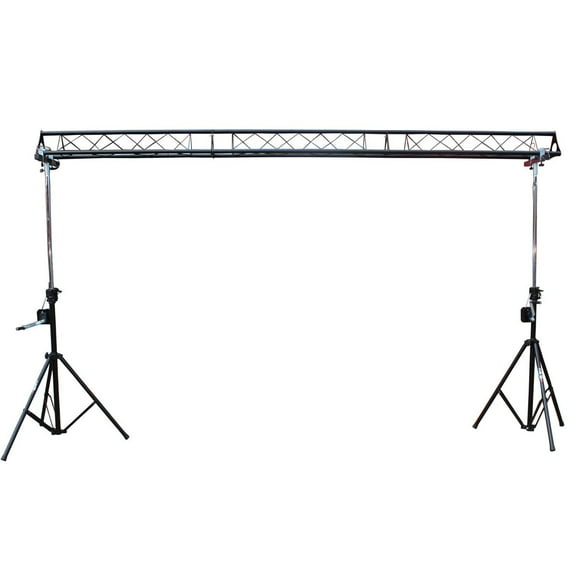 ProX T-LS35C 10-Feet Height Adjustable Portable Crank Lighting Stand System with included 2x T-Bars Triangle Truss for 5ft 10ft 15ft Width