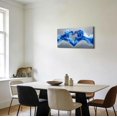 thumbnail image 2 of ZHONGYUTONG Large Gray and Blue Abstract Canvas Wall Art Love Heart Water Picture Prints Ocean Wave Art Romantic Paintings Wall Decor for Girls Bedroom Bathroom (24.00" x 48.00"), 2 of 5