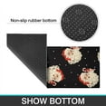 thumbnail image 6 of Black Christmas Santa Pattern Kitchen Rugs Sets Of 2,Anti Fatigue Kitchen Mat Rugs Non Slip Washable,Decorative Kitchen Floor Mats for Kitchen,Sink,Laundry,17"x30"+17"x47", 6 of 7