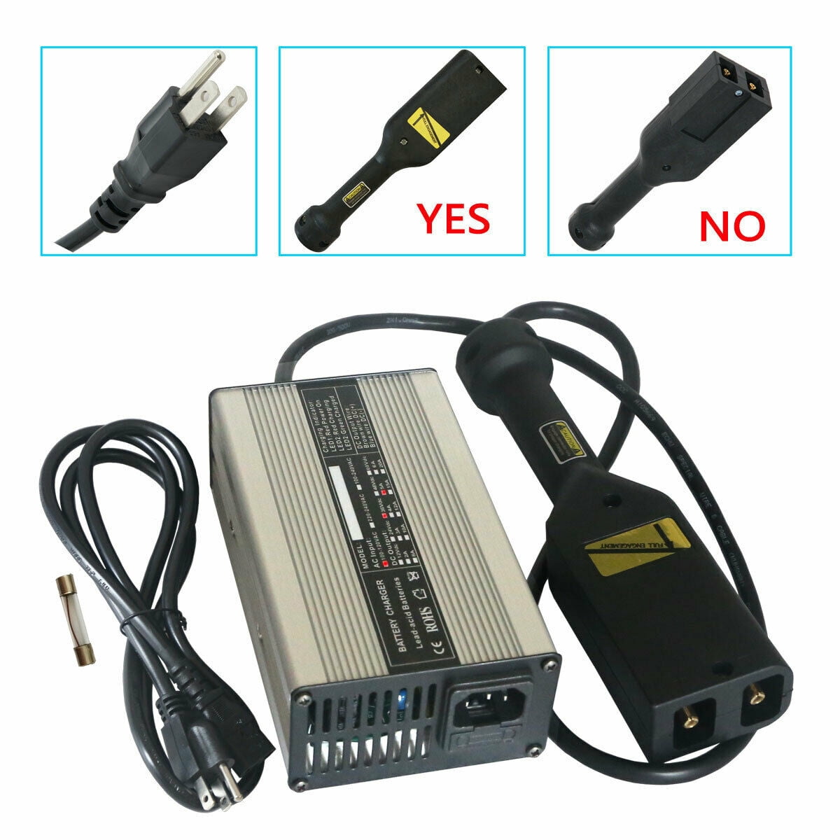 for 36V EZGO Powerwise Golf Cart Battery Charger 36 Volt EZ-GO TXT