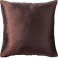 thumbnail image 2 of Violet Linen Silky Pleated Satin Pattern, Faux Silk Polyester Fabric, Brown , 17 Inch x 17 Inch, Square, Decorative Accent Throw Pillow, 2 of 6