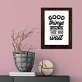 thumbnail image 5 of Good Things Come To Those Who Wait, Wooden Frame 8x10 Decorative Wall Plaque (Full Color) | Positive Affirmation Inspiration Décor, 5 of 7