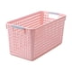 thumbnail image 2 of Cesto de ropa de plástico con asa | Cesto de ropa blanco para casa y dormitorio | Contenedor plegable para ropa, juguetes y artículos deportivos, 2 of 7