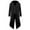 Black, variant on TFEOQRY Men's Gothic Steampunk Tailcoat Long Trench Frock Coat Black