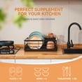 thumbnail image 4 of BRIAN & DANY Dish Drying Rack Dish Racks for Kitchen Counter Stainless Steel Dish Drainer with Removable Cutlery Holder & Drainboard Black, 4 of 4