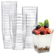 thumbnail image 1 of 50 Pcs Mini Dessert Cups,Dessert Bowls Square Dessert Cups Clear Reusable Serving Cup for Dessert Pudding Mousse Party, 1 of 5