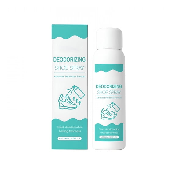 RAGUPEL Shoe and Sock Deodorizer for Foot Odor Elimination Shoe Cabinet Freshener 100Ml White Plastic Spray Long Lasting Freshness for Sneakers Boots Home Use