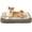 Beige, variant on Extra Large Orthopedic Dog Bed with Supportive Sides, Ultra Soft Sofa Style Pet Bed in Grey, 42 by 30 Inches