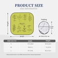 thumbnail image 3 of Disketp 2 Piece Herbs And Spices Pattern Windshield Sunshades,Folding Windshield Sun Shade For Car Suv Trucks Sedan,Blocks Uv Rays Sun Visor Protector-Large, 3 of 7