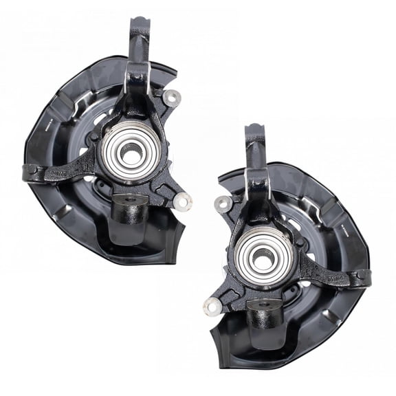 TRQ 2pc Complete Wheel Bearing & Steering Knuckle Assembly Set for Toyota Avalon BHA34213