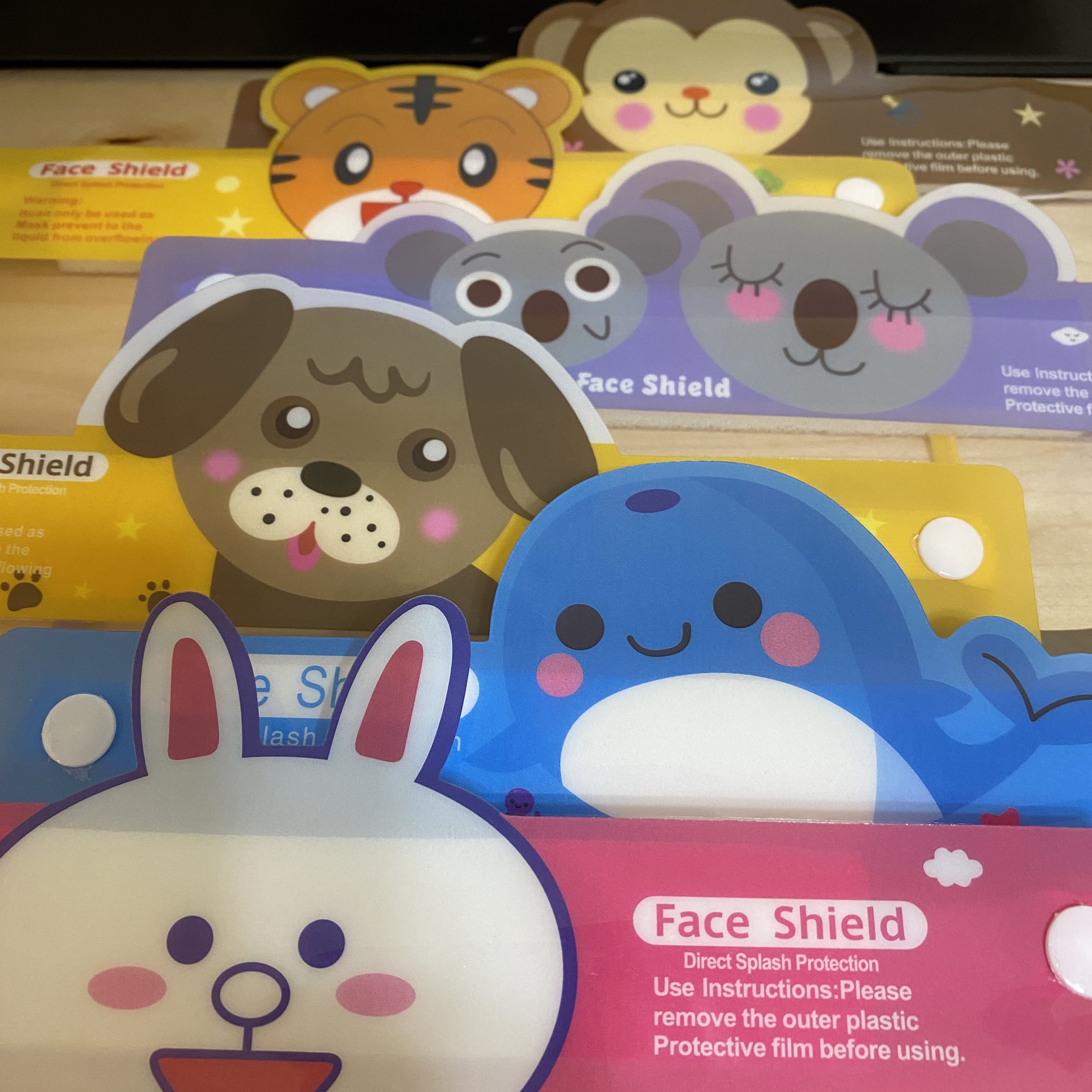 Face Shields for Toddlers, and Kids Reusable AntiFog Clear Comfortable