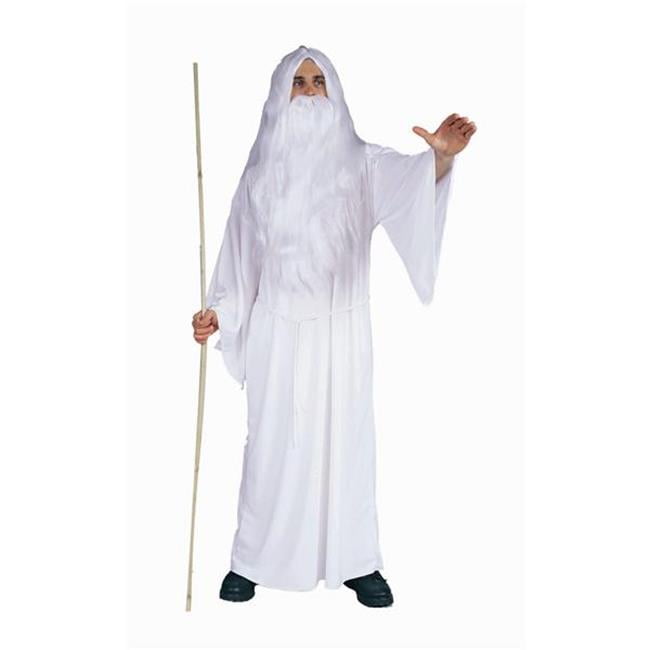 Gandalf Cape Robe Belt Hat Wig Beard Medieval Renaissance Halloween costume 
