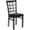 Black Vinyl Seat/Black Metal Frame, variant on Flash Furniture HERCULES Series Black Window Back Metal Restaurant Chair - Natural Wood Seat