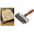 thumbnail image 2 of Pastry Cutter, Pastry Crust Roller Cutter Stainless Steel Pastry Cutter Roller Wooden Handle DIY Baking Tool for Pie Pizza Bread P, 2 of 8