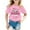 Pink, variant on Hienoo Big Girls Mother's Day T Shirt Cotton Graphic Short Sleeve T-Shirt, Sizes 1-9