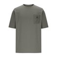 thumbnail image 6 of USNSM Men Oversized T-Shirts Pocket Short Sleeve Solid Color Heavy Cotton Vintage Tops Loose Fit Casual Basic Unisex Tee Gray L, 6 of 6