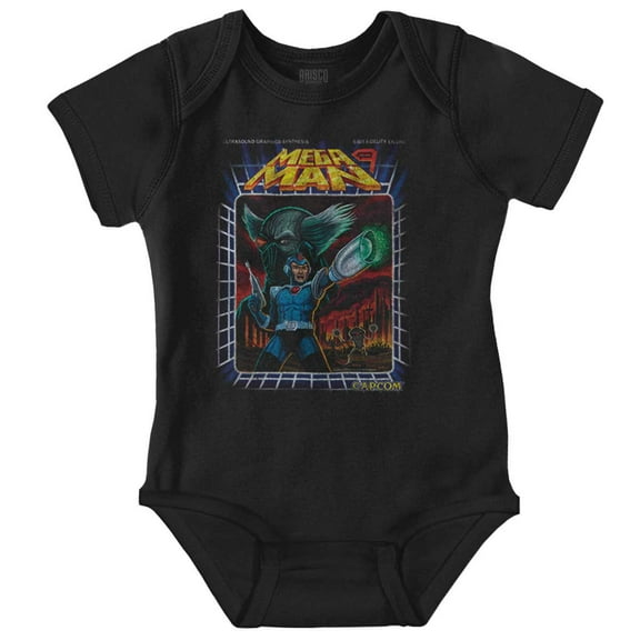 Classic Robot Video Game Mega Man 9 Romper Boys or Girls Infant Baby Brisco Brands 12M