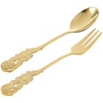 thumbnail image 1 of Stainless Steel Scoop Salad Spoon Metal Spoon Soup Spoon Appetizer Dessert Forks, 1 of 3