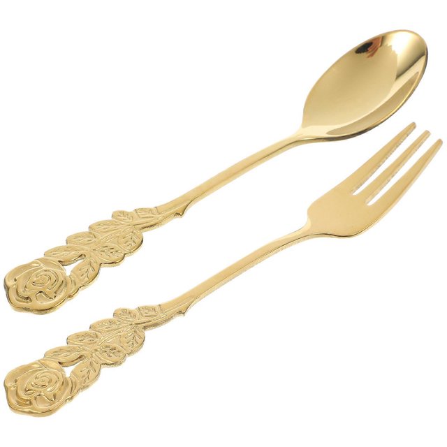 Stainless Steel Scoop Salad Spoon Metal Spoon Soup Spoon Appetizer Dessert Forks