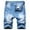 Blue, variant on Fesfesfes Mens Plus Size Jeans Shorts Ripped Personality Short Jeans Fashion Trend Denim Shorts Spring Sale