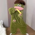 thumbnail image 5 of Silly Wearable Onesie, Fleece Big Mouth Monster Onesie Pajamas,Funny Onesie Pajamas,Cozy Ultra-Soft Plush One-Piece Loungewear for Movie Nights Loungewear-Black, 5 of 6