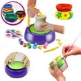 thumbnail image 5 of Outils pour Enfants et Kit de Bricolage Roue de Poterie Jouet avec Peintures Enfants, 5 of 5