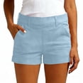 thumbnail image 3 of longantii Golf Shorts for Women Trendy Casual Summer Chino Shorts Stretchy Lightweight Outdoor Hiking Shorts with Pockets M, 3 of 7