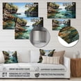 thumbnail image 4 of Designart "Bali Bliss horizon III" Asian Metal Wall Decor, 4 of 5