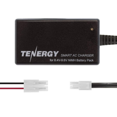 Tamiya Battery Charger - Tenergy Smart Charger for 8.4V-9.6V NiMH Battery Packs w/Mini Tamiya Connector + Standard Tamiya Adapter