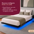 thumbnail image 4 of Base Cama Flotante Individual Reforzada 300kg Led 190x99x20 Houzer, 4 of 11