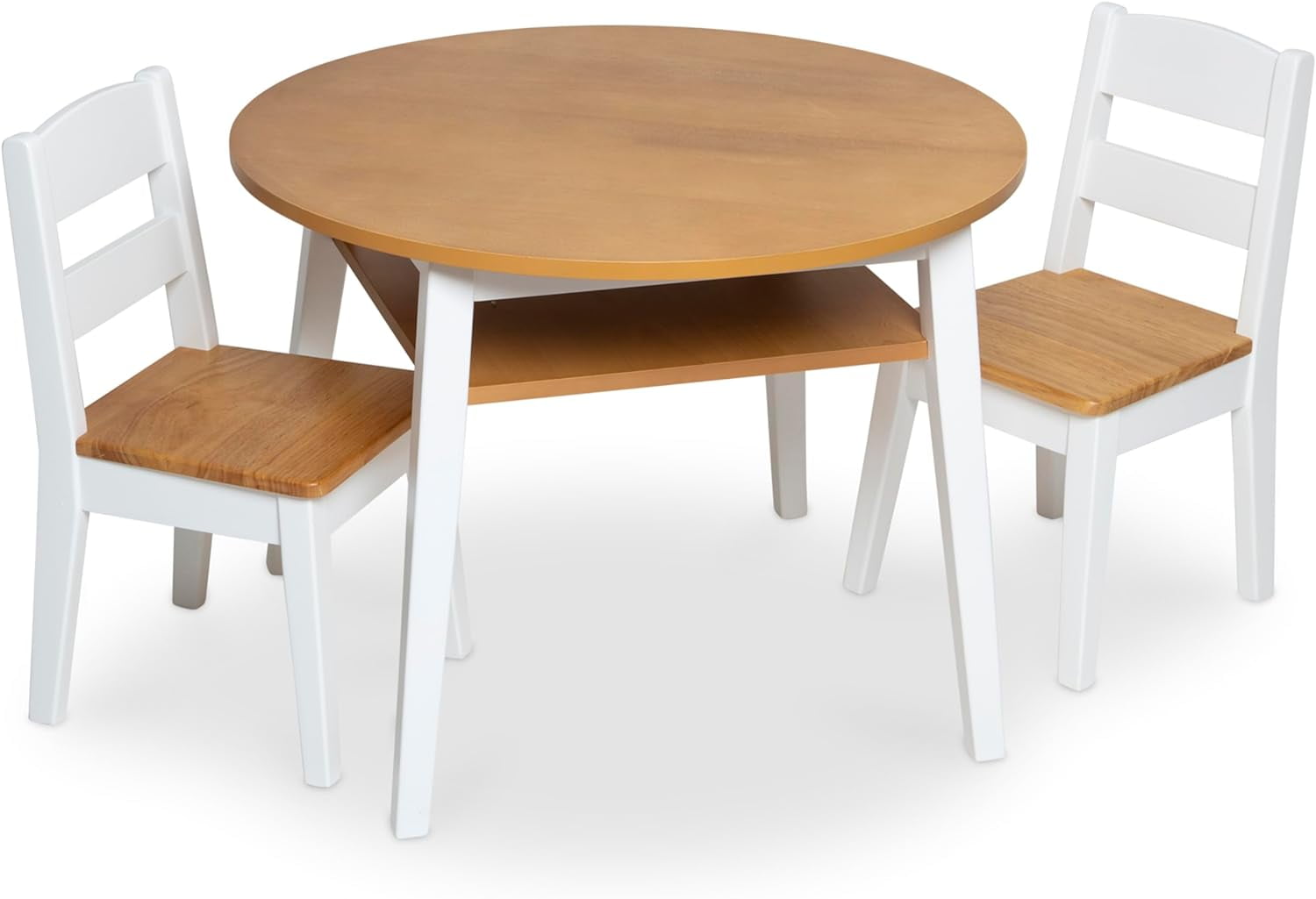 Melissa Doug Kids Furniture Wooden Art Table Chairs Set White Walmart